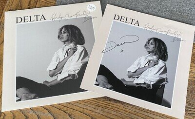 Delta Goodrem * Bridge Over Troubled Dreams * White Vinyl LP + Signed Promo NEW