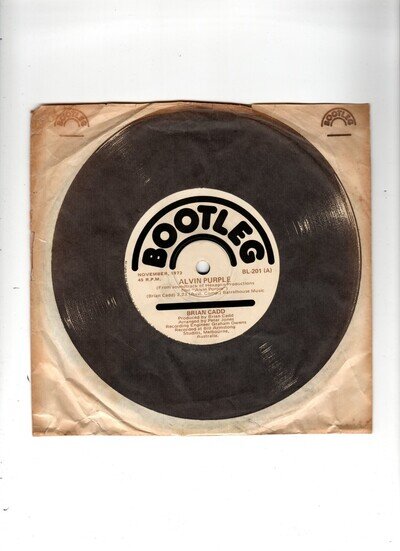 BRIAN CADD - ALVIN PURPLE / SOMETIME MAN.RARE AUSSIE 1973 ORIG 7" & CO/SLEEVE.EX