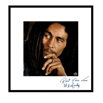 Bob Marley Autographed Album Cover Reprint. Frame Included. Make an offer!