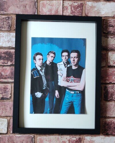 The Clash Joe strummer Pop Art Tribute Poster Print