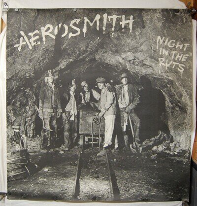 AEROSMITH Night In The Ruts 1979 P-36050 Promo Only Large Subway Poster 42”x44”