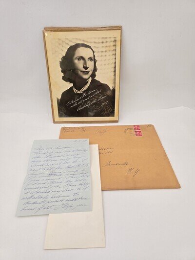 Amelita Galli-Curci Italy Opera Singer Hand Signed Autograph Antique Photo w/ Le