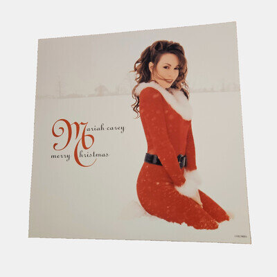 Mariah Carey Merry Christmas 1994 Promo Flat Poster 12x12 Double Sided Columbia