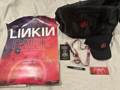 Linkin Park From Zero VIP Duffel Bag, Hat, Magnet, Lanyard/pass, Marker, Poster