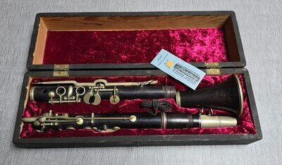 Old Clarinet Richard Müller Bremen from Estate, Decoration or for Refurbishment!