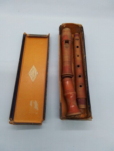 ALEXANDER HEINRICH Wood Germany Recorder Flute from 1930-50s 12.5" 32cm
