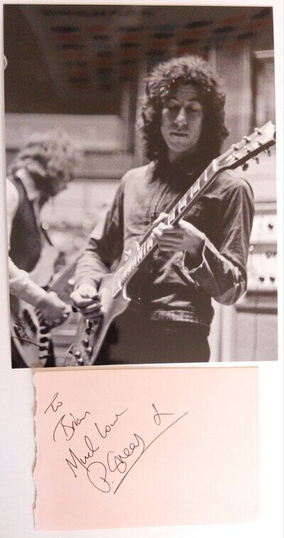 Peter Green Fleetwood Mac Signed Autograph
