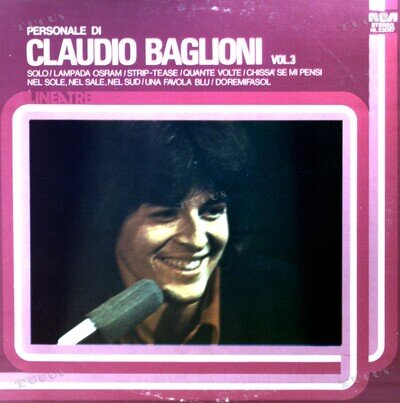 Claudio Baglioni - Personale Di Claudio Baglioni Vol. 3 LP (VG/VG) .*