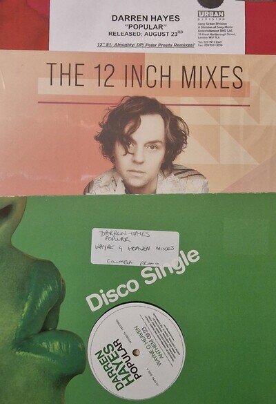 Darren Hayes 12" vinyl bundle Let's Try Being In Love RSD Purple & Popular promo