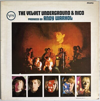 THE VELVET UNDERGROUND & NICO VINYL LP VERVE UK MONO 1967 ANDY WARHOL