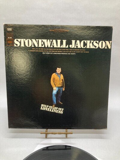Stonewall Jackson Help Stamp Out Loneliness Vinyl LP 1967 Columbia Record CS9474