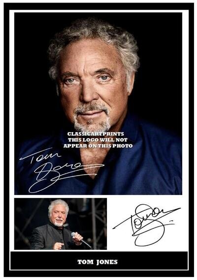 (225) tom jones signed a4 photograph (reprint) great gift @@@@@@@@@@@@@@@