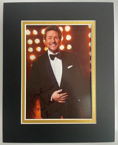 Michael Ball Signed Autograph 10x8 photo display Radio 2 DJ Les Mis Theatre COA