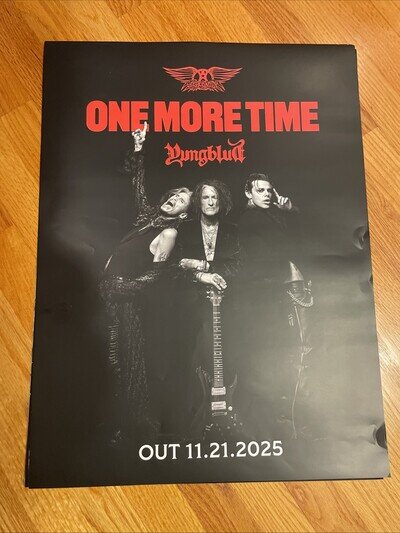 Huge Aerosmith Yungblud “One More Time” Promo Store Poster 18x24