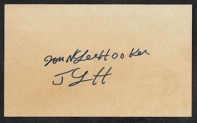 John Lee Hooker Autograph Reprint On Genuine Original Period 1960s 3x5 Card