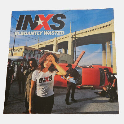 INXS Elegantly Wasted 12x12 Double Sided Flat Promo Poster 1997 Mercury Records