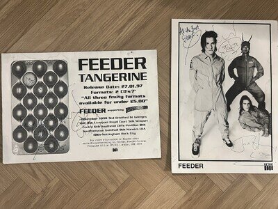 FEEDER Autographed Hand Signed 6x4 Photo Memorabilia 1996