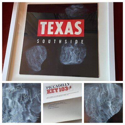 Rare Signed TEXAS Southside LP Spiteri McErlaine vinyl original signatures & COA