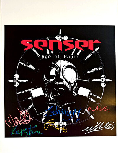 Sensor Hand Signed picture size A4 Music autographs memorabilia