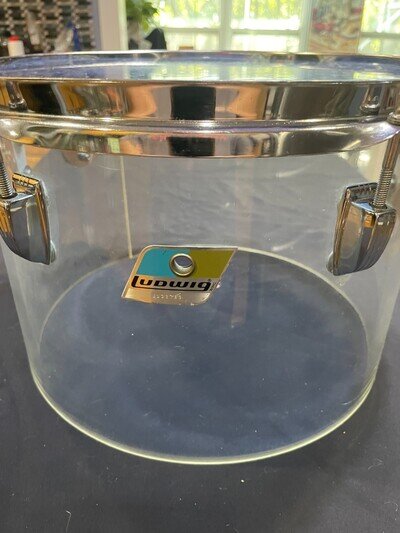 1970s Ludwig Clear Vistalite 13x9 Concert Tom Very Nice