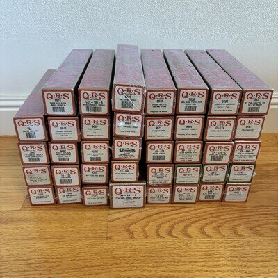 Lot of 39 New QRS Player Piano Rolls Sealed - See Item Description for List