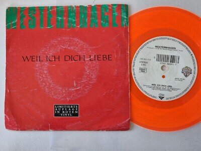 Marius Müller-Westernhagen - Weil ich dich liebe 7'' Germany RED VINYL