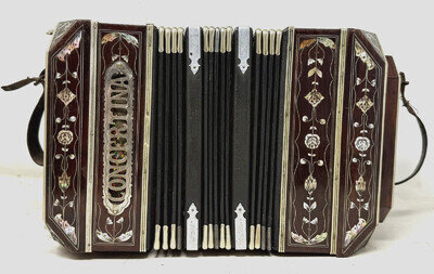 Concertina Concertina WORKING 1940s Musical Instrument