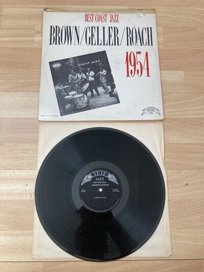 BEST COAST JAZZ - Brown/Geller/Roach 1954 Vinyl Record Album TLP 5537