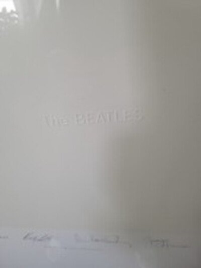 The Beatles White Album Signed Lithograph 1993 Apple Corps #106/9800