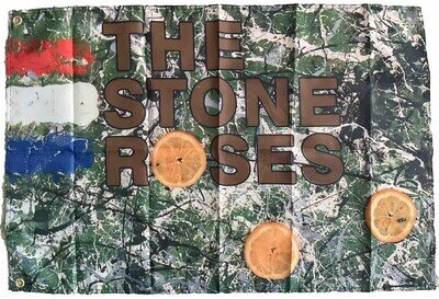 THE STONE ROSES MUSIC FLAG 3x2FT WATERFALL FREE UK 48HR POST