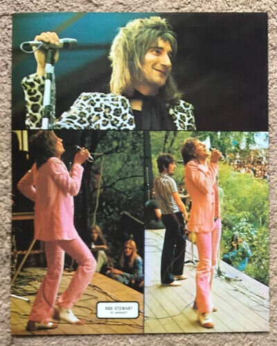 ROD STEWART - 1973 full page UK magazine annual poster