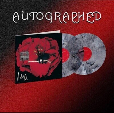 SIGNED Smashing Pumpkins Adore Gray Marble Vinyl LP Billy Corgan Sold out 🚨