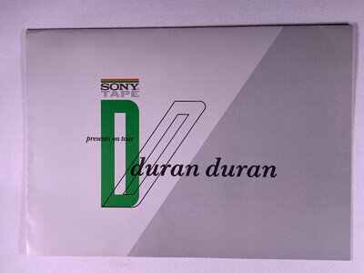 Duran Duran Poster Original Vintage Sony Promo On Tour Circa early 1980s
