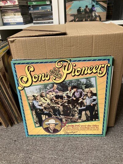 SONS OF THE PIONEERS SELF TITLED VINYL LP, CBS25015, VG+