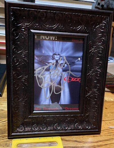 Ozzy Osbourne/ Autograph/ Framed Photo/ Down To Earth/ Black Sabbath/ Signature