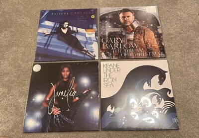 Vinyl Record LP Bundle - Belinda Carlisle, Gary Barlow, Jamelia, Keane