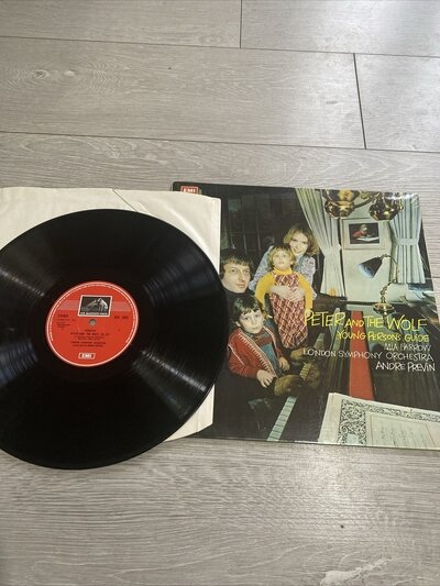 ANDRE PREVIN Peter and the Wolf and Young Persons LP vinyl classical 1973 Ex
