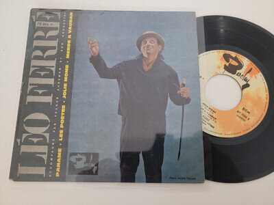 EP 45T 7" Léo Ferré – Paname Reissue, Yellow Back FR 1961 NM