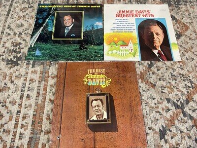 JIMMIE DAVIS LOT OF 3 MCA LP'S ALL ARE NEW AND FACTORY SEALED 1 IS A DOUBLE LP