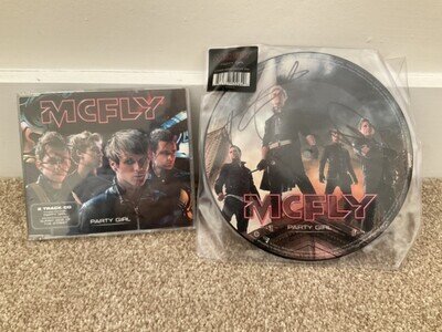 Mcfly - Party Girl 7” Signed Vinyl Picture Disc & Party Girl Signed CD Rare