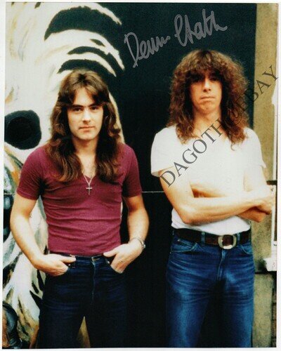 IRON MAIDEN 8x10 Photo DENNIS STRATTON Guitarist 1980 Prowler Autograph / SIGNED