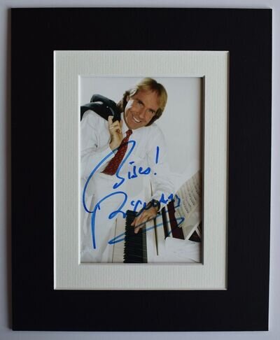 Richard Clayderman Signed Autograph 10x8 photo display Piano Pianist Music COA