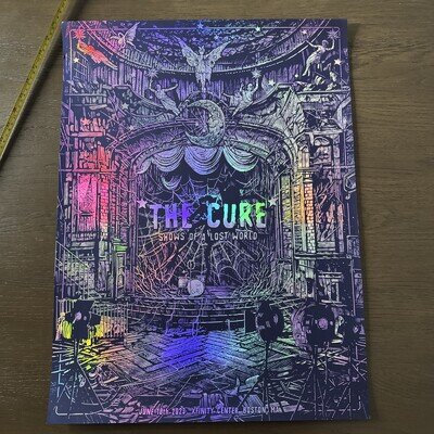 The Cure - Official Lost World Tour Poster Boston 2023 Foil Litho