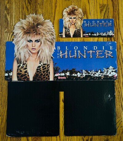 1982 BLONDIE The Hunter GIANT Record Store Cardboard cut-out Poster Debbie Harry