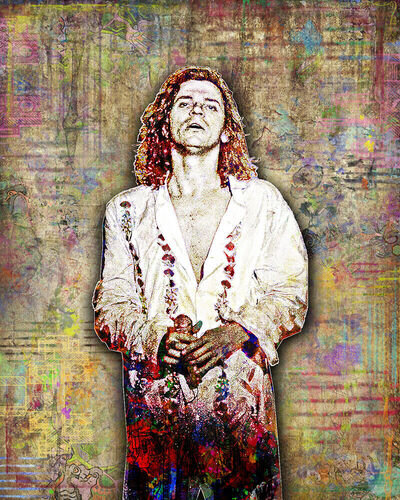 MICHAEL HUTCHENCE of INXS Poster, INXS Colorful Tribute 8x10in Free Shipping