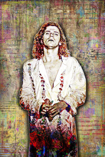 MICHAEL HUTCHENCE of INXS Poster, INXS Colorful Tribute 16x20in Free Shipping