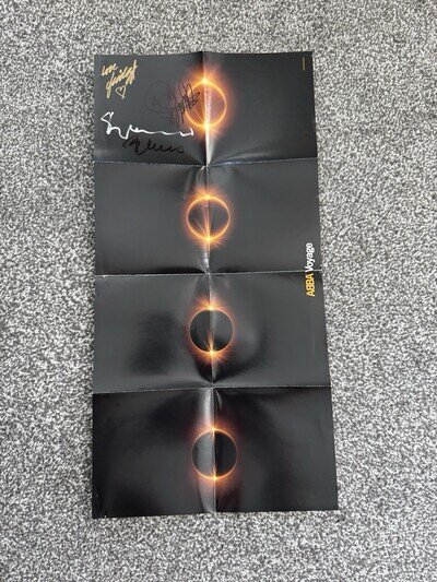 SIGNED with PROOF ABBA Voyage Promo Poster (includes Agnetha Faltskog Autograph)