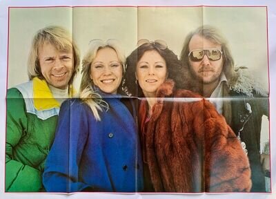 RARE ORIGINAL Vintage **ABBA** LARGE POSTER **SWITZERLAND 1979** 84cm x 59.5cm