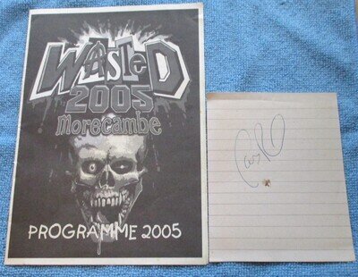 Rare Lars Frederiksen Autograph & DNA. With Wasted 2005 Programme. Rancid.