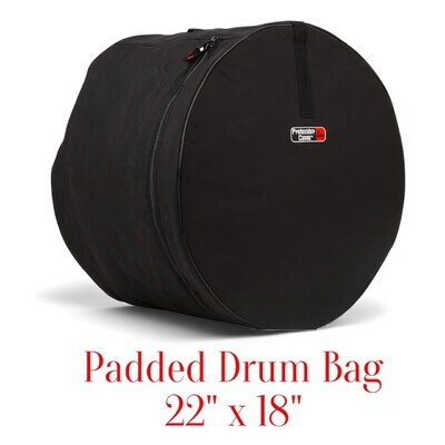 Gator Cases Protechtor Series Padded Drum Bag Bass Drum kick drum 22" x 18"